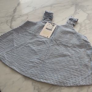 Zara kids seersucker top